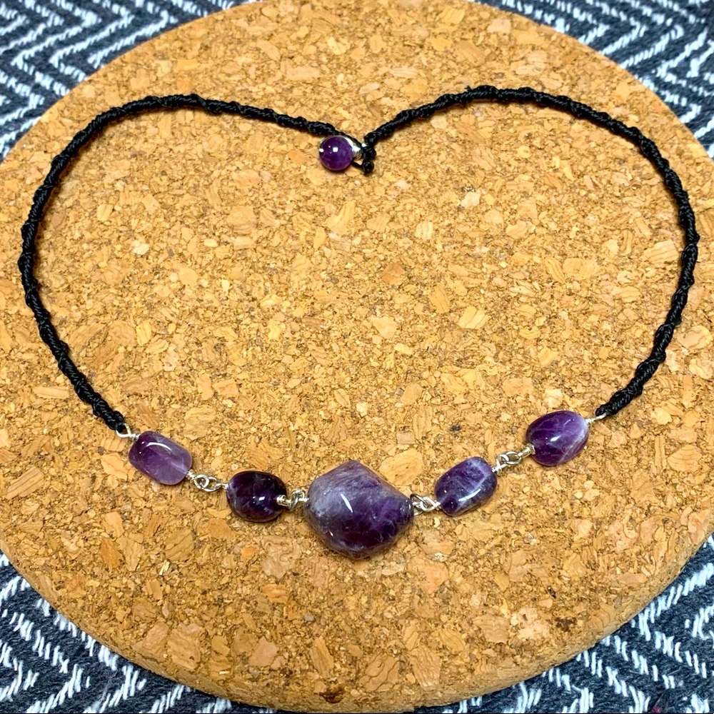 🔮 Amethyst Chunk Necklace 💟